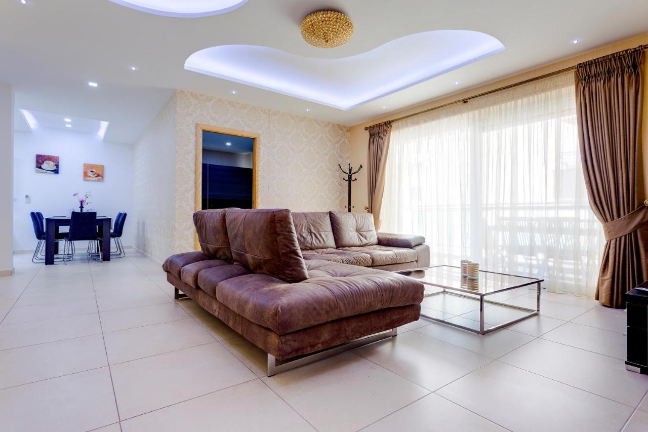 Luxury Apt W/ Side Seaviews And Pool, Top Location Сліма Екстер'єр фото