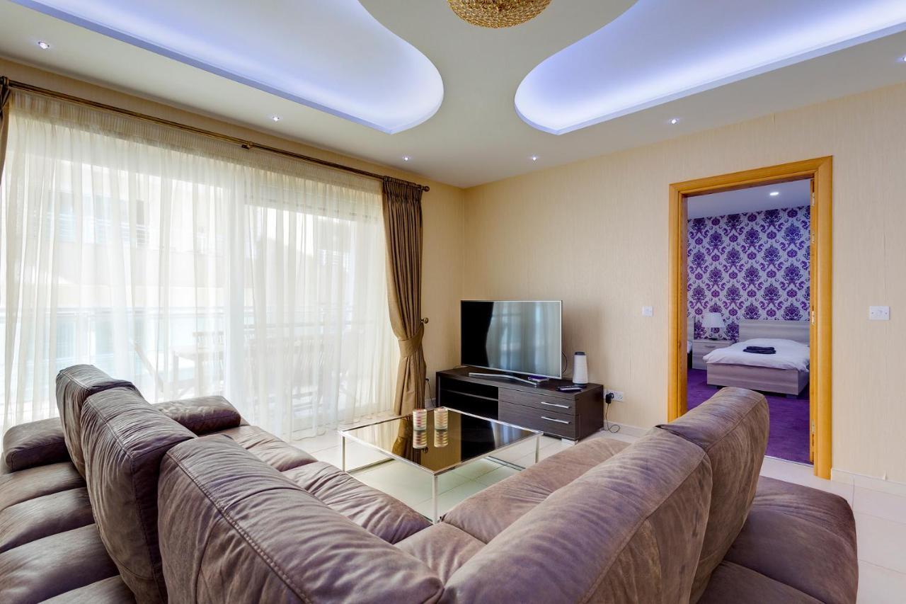 Luxury Apt W/ Side Seaviews And Pool, Top Location Сліма Екстер'єр фото