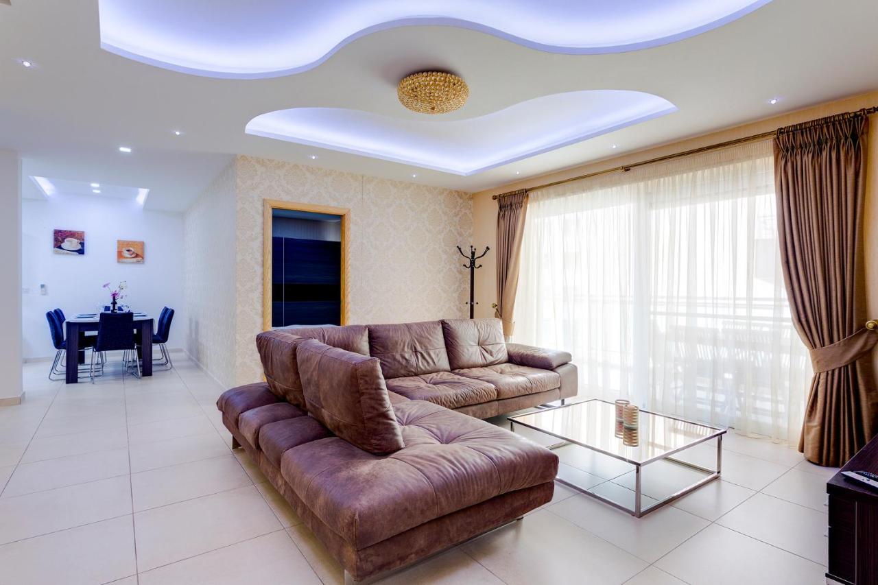 Luxury Apt W/ Side Seaviews And Pool, Top Location Сліма Екстер'єр фото