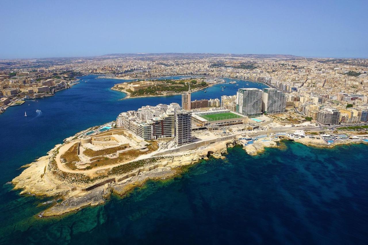 Luxury Apt W/ Side Seaviews And Pool, Top Location Сліма Екстер'єр фото